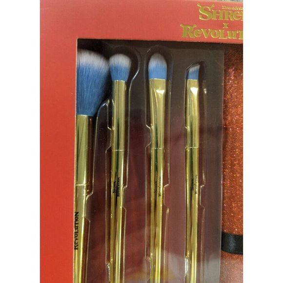Make Up Revolution Shrek Fairy Godmother Magic Wand Brush Set w/ Carry Case NIB - Picture 3 of 5